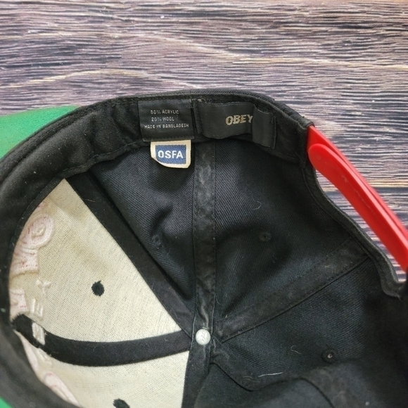 Mens OS OBEY cap - Picture 5 of 5